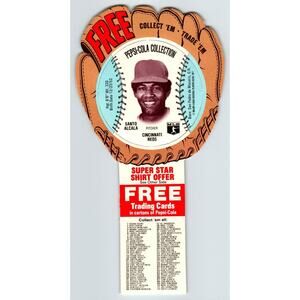 Pepsi-Cola Baseball Trading Card 1977 Santo Alcala Cincinnati Reds MLB Trade